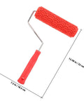 Rubber Texture Paint Roller For Easy Peasy Wall Embossing And Quick Home Reno Makeovers That Deck Out Your Space With Knockout Decorative Finishes And Zero Stress, red rubber, 12.58 in.