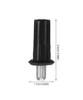 20 Pack Spring Loaded Cabinet Door Repair Pins Kit For Shutters And Hinges, 2.5cm black plastic and metal pin