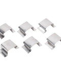 Heavy Duty Glass Clamps for Greenhouses 50 Pack Steel Sprung G Clamp Holders for Securing Climbing Plants and Glazing Panels, No Tools Needed, Easy Install Garden Maintenance Kit, Ideal for Greenhouse Projects and Repairs, stainless steel clips