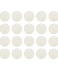 20 Pack White Nylon Bearing Balls Three Quarter Inch G2 Precision Solid Spheres displayed in a grid layout.