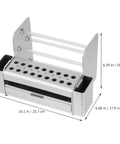 Slick Desktop Tool Organizer With Easy Slide Drawer And Tough Poly Build For Locking In Screwdrivers, 10.1 in x 6.29 in.