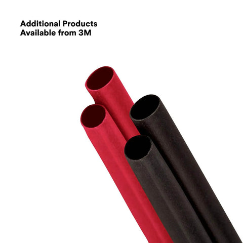 Heavy Wall Heat Shrink Cable Sleeves Red Industrial Grade Waterproof Wire Protection Covers For Direct Burial And Submersible Splices Pack Of Three, featuring red and black tubing.