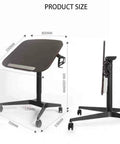Adjustable Height Standing Desk With Tilt Top Design Foldable Computer Workstation Ergonomic Home Office Table dimensions and features.