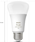 Smart Button Starter Kit With Bridge And 3 Warm White 60W Equivalent A19 Bulbs, Includes One Smart Button displayed size details