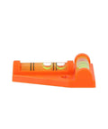 Orange T Shaped 2 Way Bubble Level For Caravan For Motorhome For Camper, compact design with bright vials for easy leveling.
