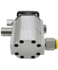 16GPM 2 Stage 3000 PSI Hydraulic Log Splitter Pump Aluminum Gear Drive For Wood Splitting, shown in side view