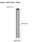 Ten Piece Dowel Pin Set With M4 Internal Thread 6x50mm Chamfered Flat Carbon Steel Cylindrical Pins For Woodworking.