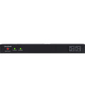Front view of Beefy Rackmount Surge Protector 120V 15A With 15 Foot Cord, 3600 Joules, 10 Outlets, 1U Mount, UL Listed.