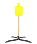 NP550 Steel Silhouette Target Twelve By Twenty Inches With Target Hanger And Two By Four Stand Base Without Post For Tactical Training