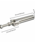 Beefy Barbell Holder Stand For Gym Training Stainless Steel Anchor Station With Swivel Base showcasing tube dimensions