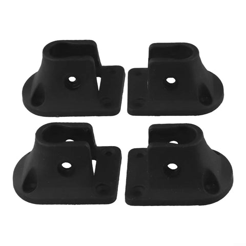 Beefy PP Folding Table Leg Brackets For 16Mm Round Pipe Camping And Outdoor Furniture Repair Kit with four black brackets