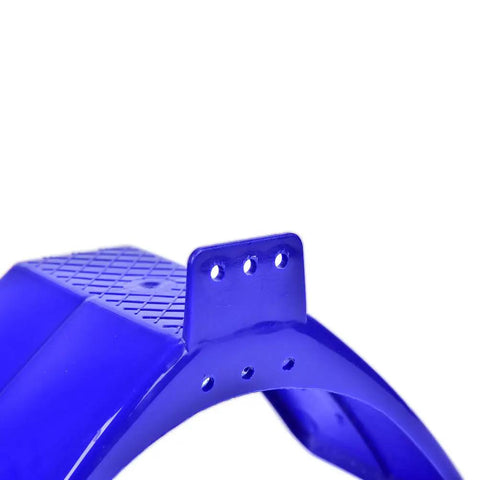 Close-up of blue plastic rest rack from 40 Pack Pigeon Stands Blue Plastic Rest Racks For Birds Durable Perches 20 By 10 By 12 Cm