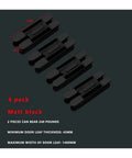 Four Pack Hidden Door Hinges Totally Discreet Heavy Duty Adjustable Mounting Kit For Solid Wood Doors Matte Black Finish, dimensions shown.