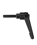 Built Tough M6 Adjustable Clamping Lever Knobs Quick Turn Handle Set Black Oxide Carbon Steel 2 Pack side view of the black knob.