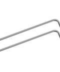Two Pack T27 Long Tamper Resistant Torx Hex Key Set With 5.63 Inch Long Arm And 1.18 Inch Short Arm Chrome Vanadium Steel Heat Treated And Tempered For Heavy Duty Auto And Home Repairs Gearhead Friendly, two silver keys