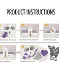 Instructions for using the Vintage Lace Die Cuts 6 Piece Set With Wavy Border Edges Cutting Dies for Pro Grade DIY card making projects.