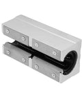 SBR25LUU 25mm Aluminum Open Linear Motion Bearing Block for High Speed Precision Machines, view of durable aluminum bushing