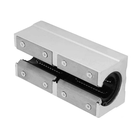 SBR25LUU 25mm Aluminum Open Linear Motion Bearing Block for High Speed Precision Machines, view of durable aluminum bushing