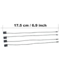 Heavy Duty Nylon Hang Tag Strings With Self Locking Quick Snap Binders 7 Inch with plastic squares, 4 pieces, for garment label organization.