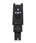 Mini Short Drawer Slides Full Extension Steel With Zinc Plating 2 Pack, black steel extended view, 4 inch length