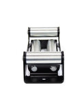 10 Inch 9500 To 12000 Lbs 4 Way Roller Steel Fairlead For UTV ATV Winch Accessory, Heavy Duty Powder Coated Bracket, 254mm Hole Spacing, Galvanized Hardware, CE Certified. Front view of 4-way steel roller fairlead with powder-coated bracket.