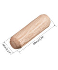 1000 Pcs Hella Smooth Wooden Joint Connector Pegs Kiln Dried Hardwood Dowel Pins Fluted Beveled Design on white background