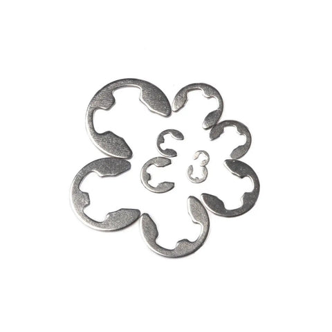 Heavy Duty E Clips Retaining Circlip Kit in Stainless Steel and Carbon Steel Pro Grade Beefy 200 to 550 Pieces in Sizes 1.5mm through 10mm