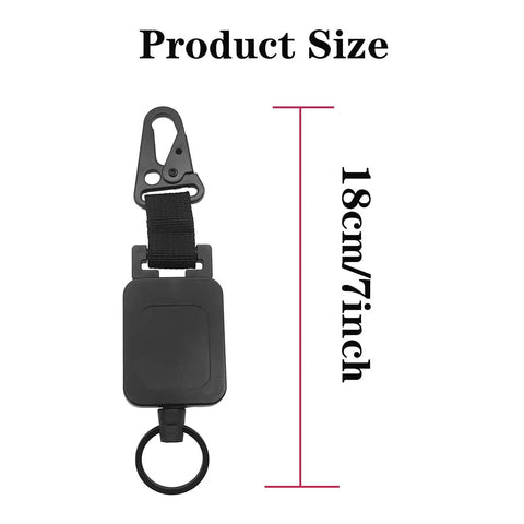 Retractable CB Microphone Holder Kit For Truckers And Cars 2 Pack Adjustable Mic Hook with size 18cm/7inch shown
