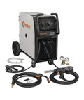 IronMan 240 MIG Welder, Single Phase 220V 230V 240V AC, 30 to 280 Amps, shown with cables and accessories