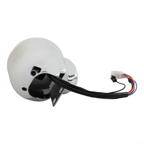 Kick It Up A Notch With This 72V Waterproof Ebike LCD Display Speedometer For 48-72V Scooters And Trikes Featuring 6 Pin Interface Bright Backlit Screen For Easy Night Riding And Crisp Data Reads, white round display rear with 6-pin wiring