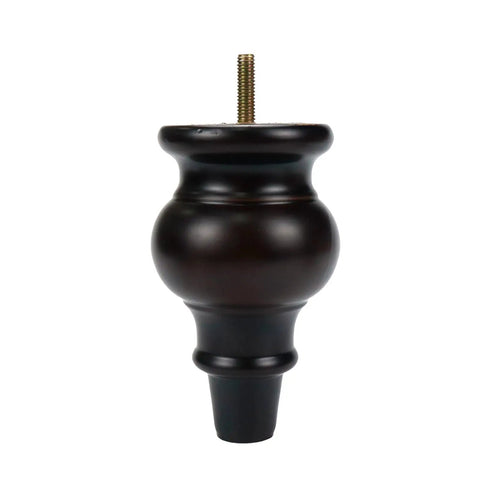 Wood Furniture Legs With Casters 4 Pcs 120mm Height Gourd Shape Sofa Feet Replacement Round Eucalyptus Wood With Caster Wheels For Couch Or Chair Modern Rustic Home Decor Upgrade Must Have.