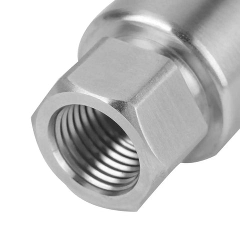 Close-up of Stainless Steel G1/4 Pressure Transducer Sensor With 5V Output And 0.5-4.5V Or 0-5V Signal, Wide Range 0-100 PSI, Pro Grade Oil Gas Water And Air Pressure Sensor For Industrial Use showing G1/4 port connection.