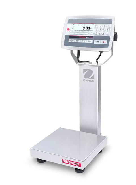 Top Shelf Defender 5000 Washdown Scale With Ten Inch Square Platform And.005 Pound Precision Heavy Duty Stainless Steel Build Ip 67 Waterproof Dot Matrix Lcd Backlit Display for commercial kitchens.