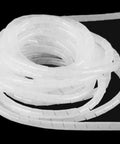 Spiral Cable Wrap 4mm 25m White Cable Organizer Sleeve for TV PC Home Cinema CCTV Wires Tidy Binding Durable PE Material Flame Retardant