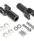 Black Aluminum Passenger Foot Peg Mount Clevis Kit For Harley Softail 2000 2001 2002 2003 2004 2005 2006 Replaces Harley Part 50942 00