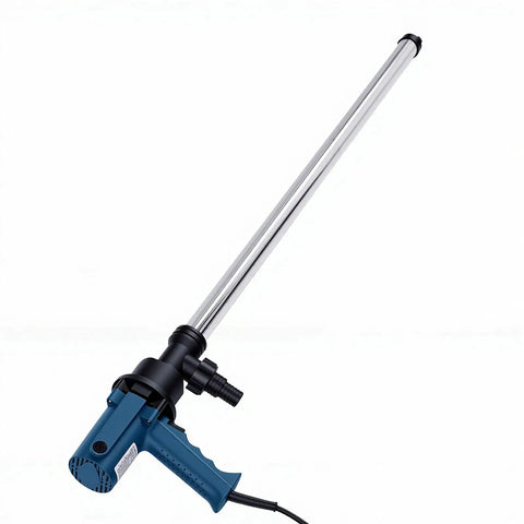 Gowenic Handheld Electric Oil Pump With Fast 60-75 Lpm Flowrate For Quick Liquid Transfer From 200 Litre Or 220 Litre Drums Featuring Durable Stainless Steel Tube And Convenient Us Plug For Efficient Fuel Moving Jobs