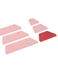 Set of Beefy Heavy Duty 8 Inch Replacement Earth Auger Blades, including heat-treated and wear-resistant cutting bits with nuts and bolts.