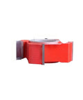 Heavy Duty Carbide Spindle Shaper Cutter For Door Panels Shapes Profiles With Dead On Accuracy smooths MDF and plywood, red design.