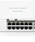 Front view of 24-Port Gigabit PoE Smart Managed Stackable Ethernet Switch With 2x 10GBase-T And 2x SFP Plus Uplink, 370W PoE Budget, for SMBs