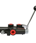 Auto Return Detent Valve for Log Splitters 25 GPM High Flow Hydraulic Valve 3500 PSI Rating Built Tough With One Half Inch Work Ports And Three Quarter Inch In Out Ports Durable Cast Iron Body