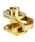 Up Your Z Axis Game With This Durable T8 X 8mm Oldham Coupling And Nut Set Perfect For Ender3 CR10 Voron And VzBoT 3D Printers That Deliver Smooth Reliable Performance During Long Intense Printing Sessions Without Worrying About Wear Or Slippage. Gold alloy steel T8 8mm Oldham coupling for 3D printer Z-axis lead screw
