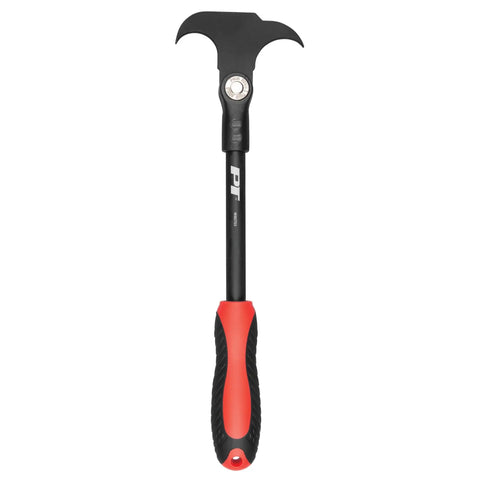 Indexing Twin Hook Oil And Grease Seal Puller with 14 locking positions, 195-degree reach, red and black handle, tool image