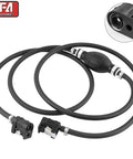 Rugged Heavy Duty Fuel Line Hose With Connector For Boats And RVs, Five Sixteenth Inch Inner Diameter, Seven Foot Long, Primer Bulb Included