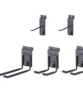 Hooks for Wall Mounted Storage Track System For Garage And Workshop Includes Two 28 Inch PVC Panels And Five Hooks Heavy Duty Support