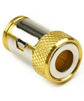 Magnetic Ring Screwdriver Bit Holder For 1/4 Inch Hex Driver Bits, Alloy Steel Magnetizer For Screw Retention, Heavy Duty Bit Accessory For Hand Tools, Keeps Screws In Place And Easy To Retrieve, gold ring close-up