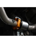 KLL122 Bushing Kit Black Finish For Vehicle Specific Suspension Upgrade installed on sway bar, close-up view
