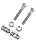 Titanium M5x30mm Bolt Nut Washer Set For Thomson Seatpost, 6Al/4V Titanium Alloy Grade 5 Fasteners, includes 2 bolts, 2 nuts, 2 washers