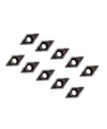 Image of Twenty Piece DCMT070204 Diamond Carbide Turning Inserts, 55 Degree, high performance cutting tools for steel and stainless machining