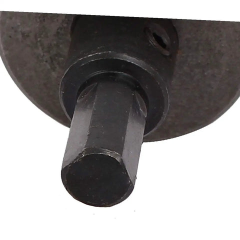 Close-up of 36mm Hole Saw Kit With 70mm Long HSS Drill Bits, Spring Loaded Twist Design, 6mm Shank showing the drill bit detail