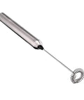 Milk Frother Handheld Electric Foamer Portable Mini Mixer Stainless Steel Body With Thick Whisk Cordless Battery Operated Barista Grade